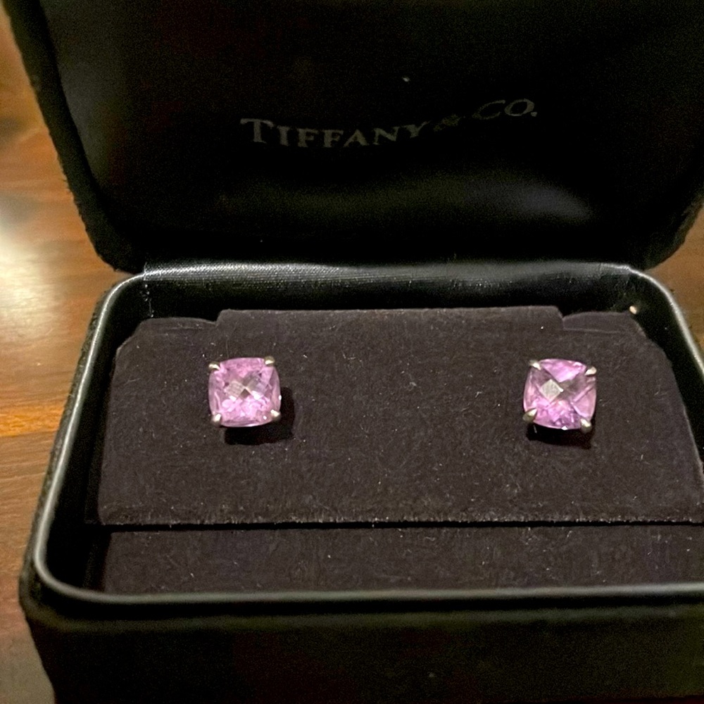 Tiffany and co. Amethyst sparkler studs